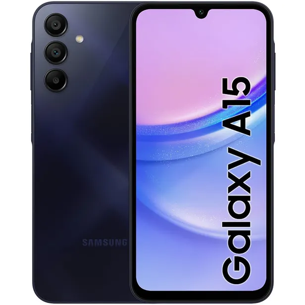 CELULAR SAMSUNG A15 SM-A155M/DS 128GB/6GB RAM BLUE/BLACK