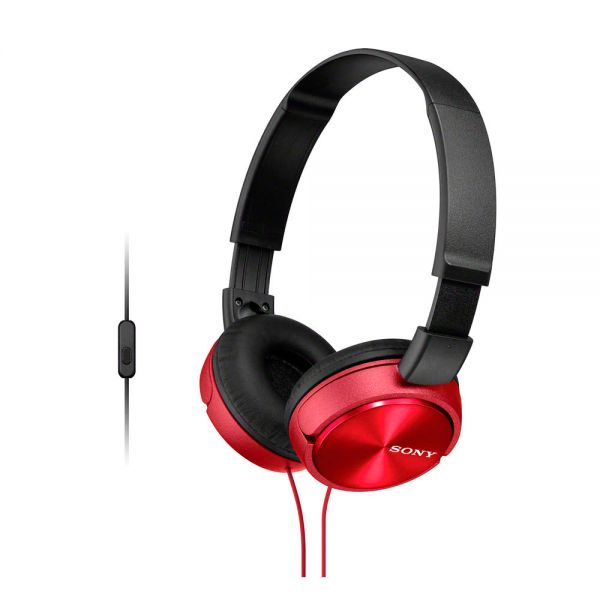 AURICULAR SONY ON-EAR MDR-ZX310 AP RED C MIC 