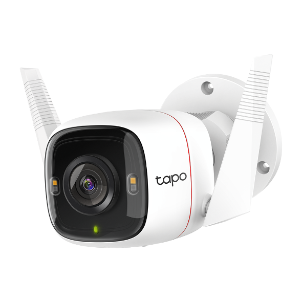 CAMARA IP EXTERNA TP-LINK TAPO C320WS NOCTURNA A COLOR 2K QHD SIRENE LUZ 2WAY WIFI WHT