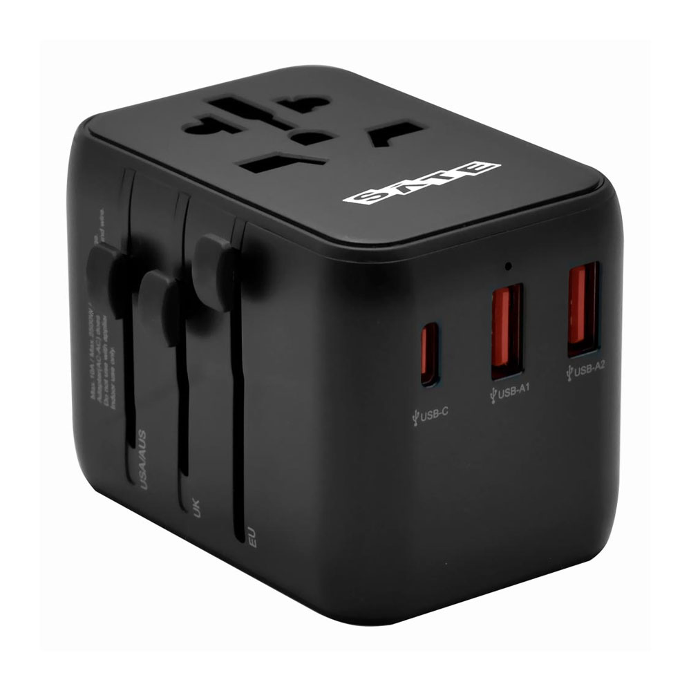 ADAPTADOR DE ENCHUFE UNIVERSAL SATELLITE AD-0003 2USB-A TYPE C