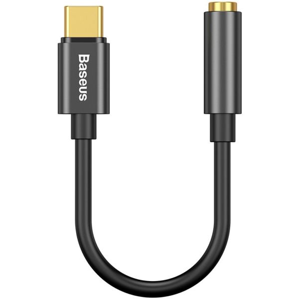 ADAPTADOR BASEUS USB-C A 3 5MM AUX CATL54-01 BLACK