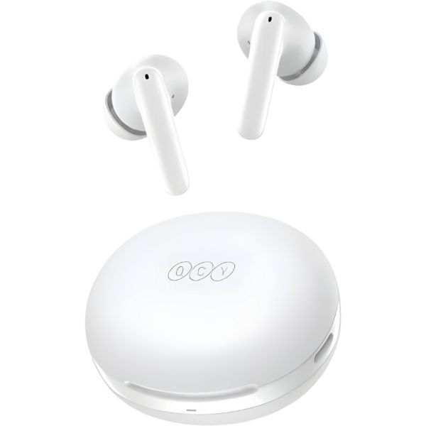 AURICULAR QCY T13 TWS ANC 2 BT EARBUDS MOON WHITE
