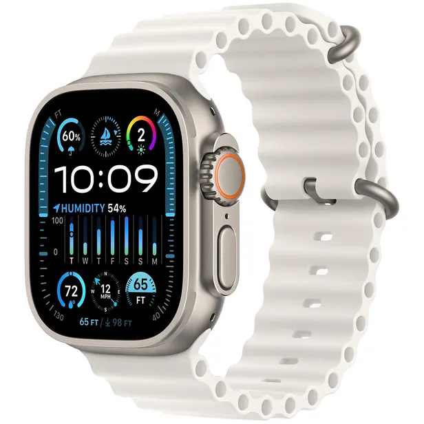 APPLE WATCH ULTRA 2 49MM GPS CELL MREJ3LW A TITANIUM WHITE OCEAN