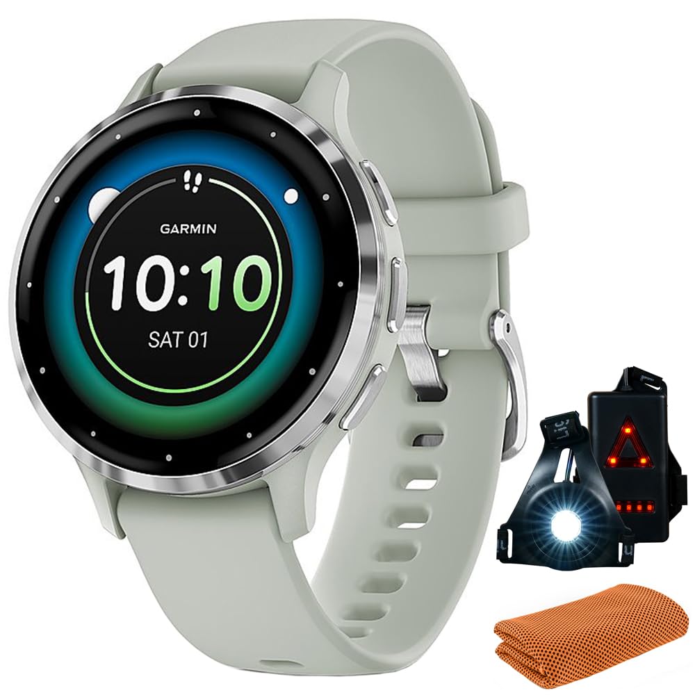 RELOJ GARMIN VENU 3S PEBBLE GRAY CASE   SLATE BEZEL 010-02785-00