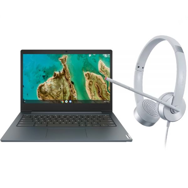 NOTEBOOK LENOVO CHROMEBOOK CB 3 CEL-N4020 1.1/4GB/64GB/14"/ING/BLUE + AURICULAR 82C1002AUS