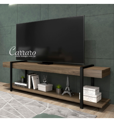 RACK CARRARO 1290 LEGNO/ NEGRO MATE