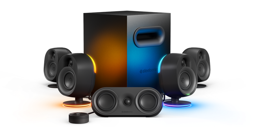 SPEAKER GAMER STEELSERIES 61547 ARENA 9 RGB 5 1 BT OLED USB OPTICO 6 5 