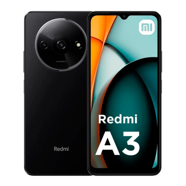 CELULAR XIAOMI REDMI A3 PRO DUAL 128GB/4GB RAM MIDNIGHT BLACK