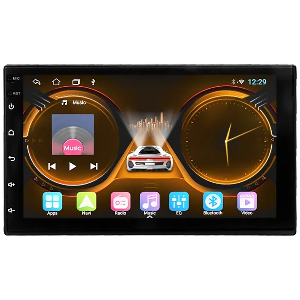 CAR AUDIO HETZER H-PRO 7" 4GB/64GB C/CAM+SENSOR ESTAC/GPS/BT/FM/AM/USB/CARPLAY/ANDROID AUTO