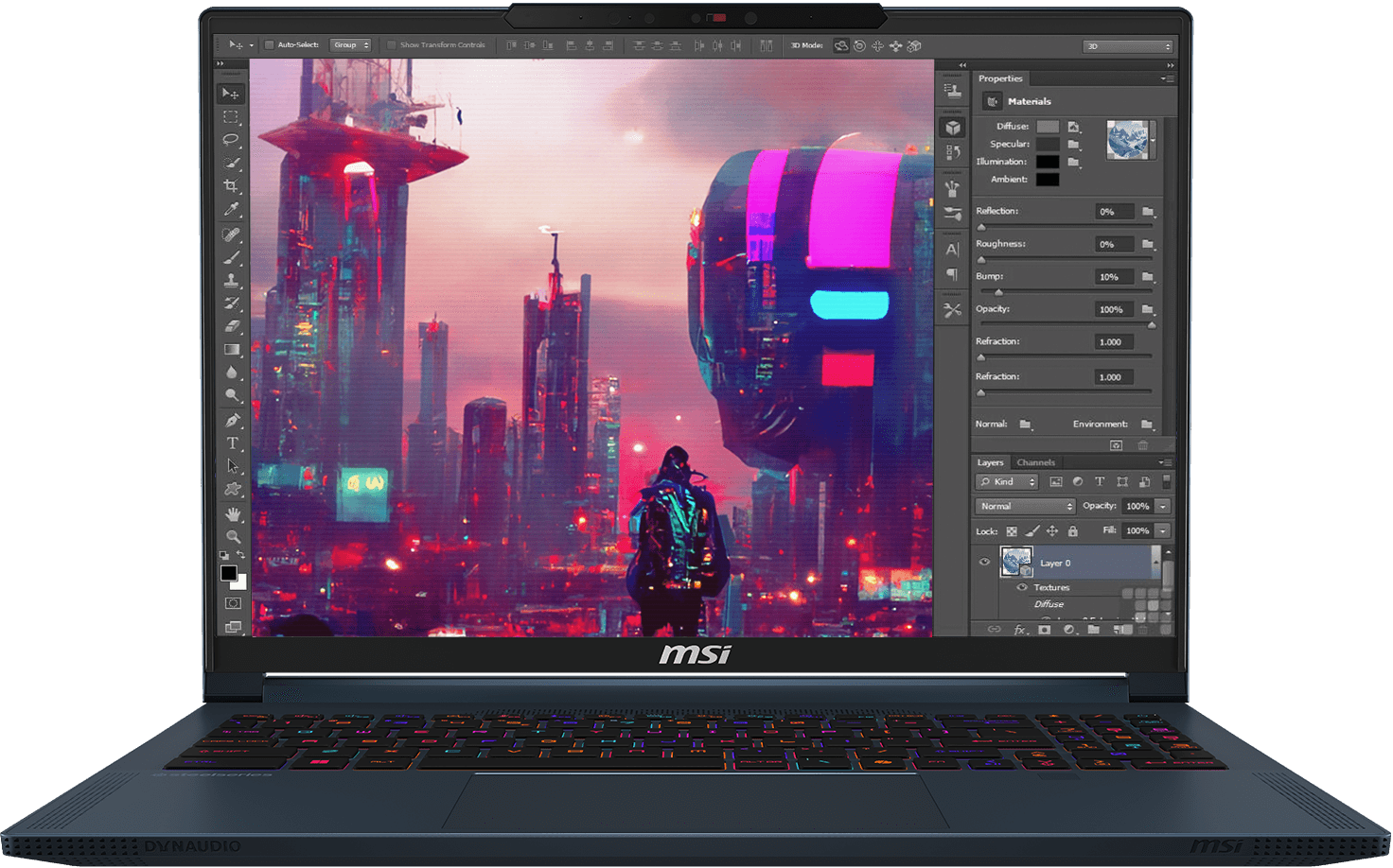 NOTEBOOK MSI STEALTH A16 AL+ RYZEN 9-365 32GBD5 1TBSSD 16  QHD+ 240HZ RTX4070 8GB W11 ING BLACK