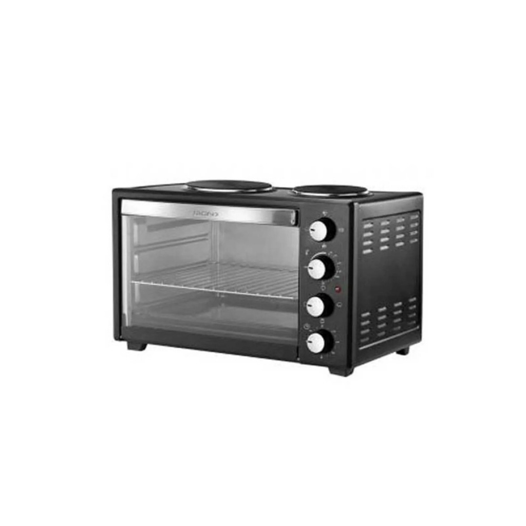 HORNO ELECTRICO XION XI-HE53 53L/3NIVELES/LUZ/2HORNALLA/BLACK/220V