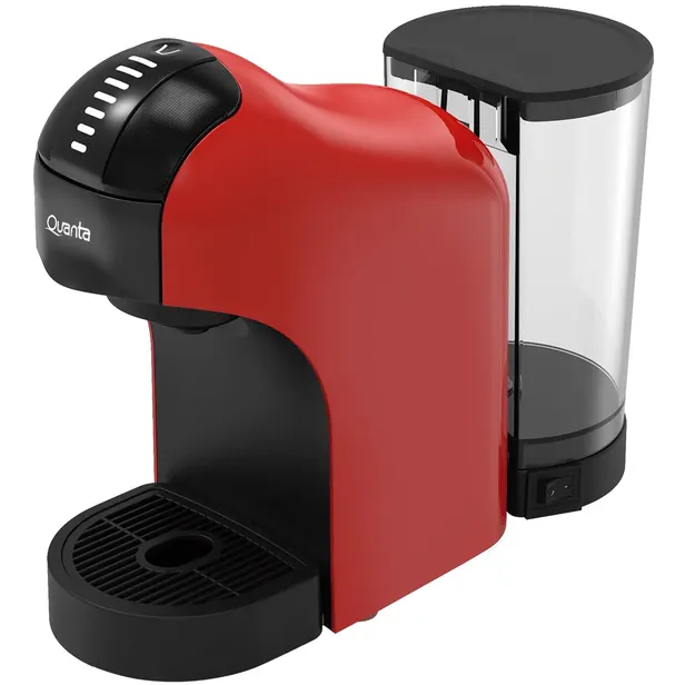 CAFETERA QUANTA MULTI CAPSULAS QTCMC50 1400W RED BLACK 220V