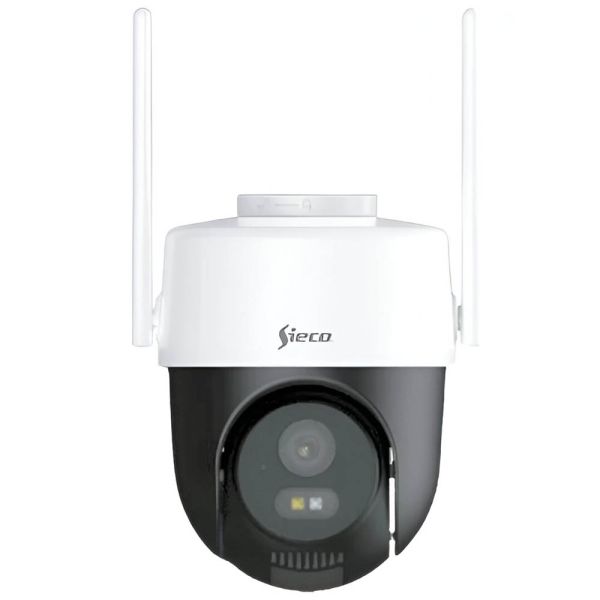 CAMARA IP SIECO MINI DOME S38PT 1080P 4MPX SENSOR DE MOV MIC MICRO SD WIFI WHITE EXT