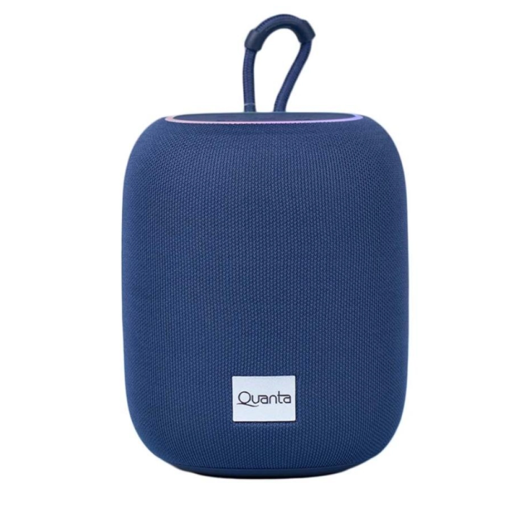 SPEAKER PORTATIL BT QUANTA QTSPA10 AURABEAT RGB TWS USB SD FM BLUE