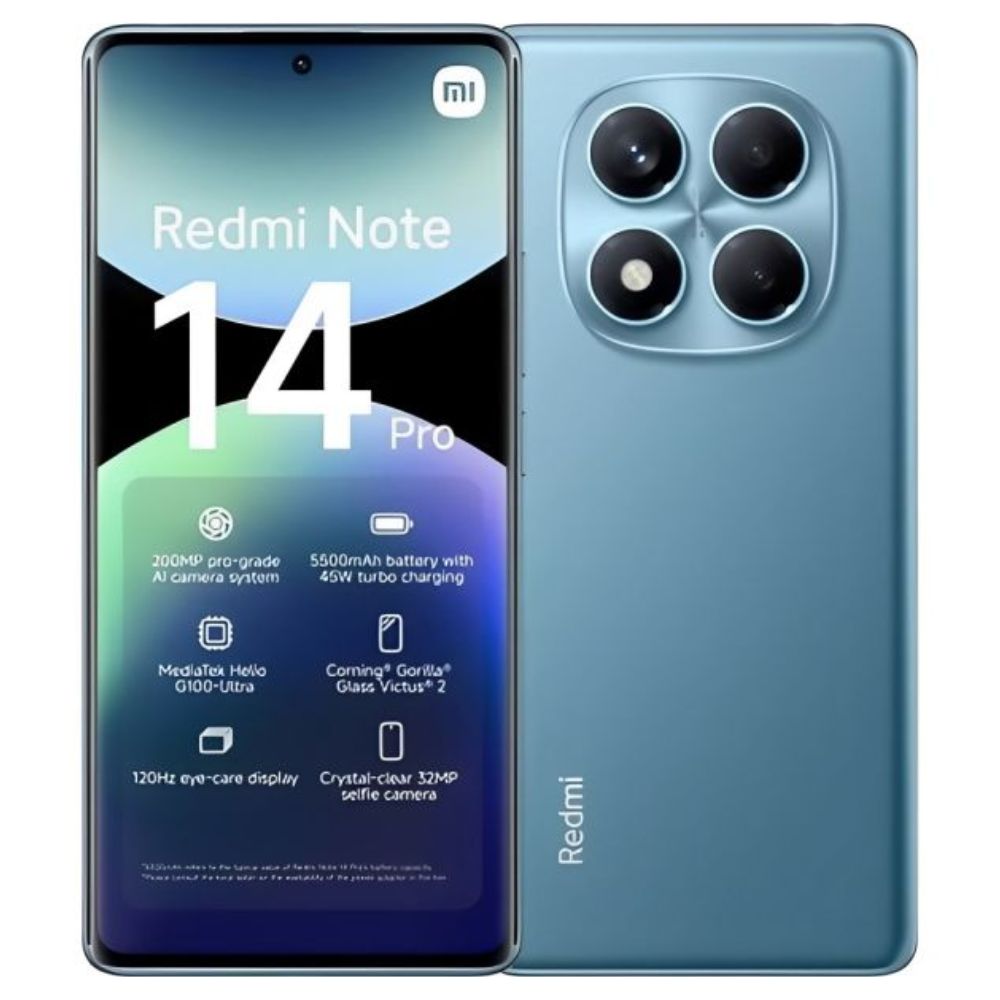 CELULAR XIAOMI REDMI NOTE 14 PRO LTE DUAL 256GB 8GB OCEAN BLUE
