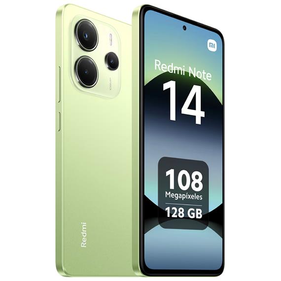 CELULAR XIAOMI REDMI NOTE 14 DUAL 128GB 6GB LIME GREEN