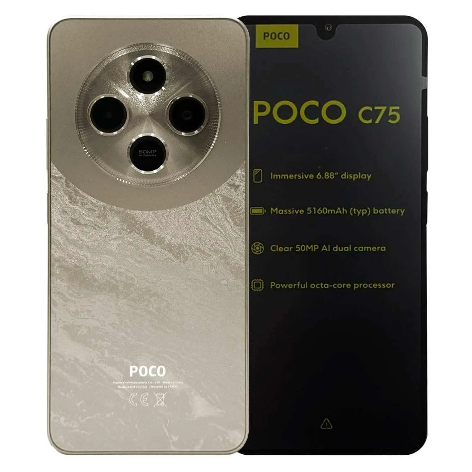 CELULAR XIAOMI POCO C75 DUAL 128GB 6GB RAM GOLD