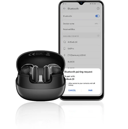AURICULAR BLACKVIEW AIRBUDS 20 BT TOUCH TWS MIC IPX7 CARBON BLACK