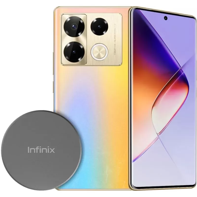 CELULAR INFINIX NOTE 40 PRO X6850 DUAL 256GB 8GB NFC TITAN GOLD + MAGCHARGER WIRELESS
