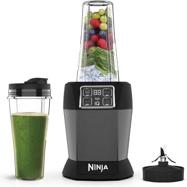 LICUADORA NINJA BN495EU AUTO-IQ 1000W 2VASOS 700ML BLACK 220V