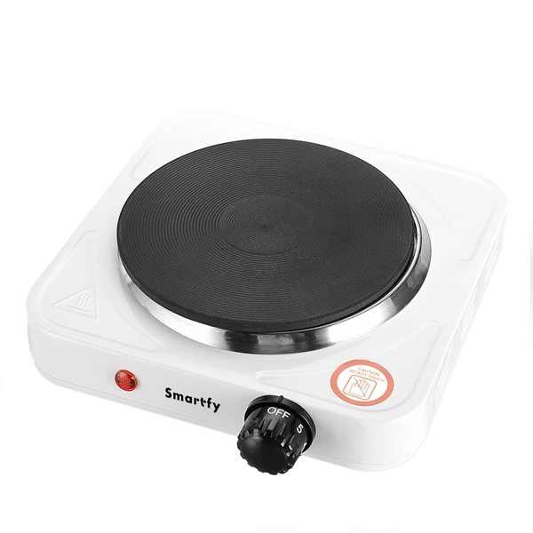 COCINA ELECTRICA SMARTFY FG02W C CHAPA 1 BOCA 1000W 220V 50-60HZ WHITE