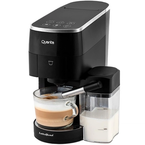 CAFETERA QUANTA MULTI CAPSULAS QTCMT70 4-IN-1 1 2L 1450W TOUCH BLACK 110V