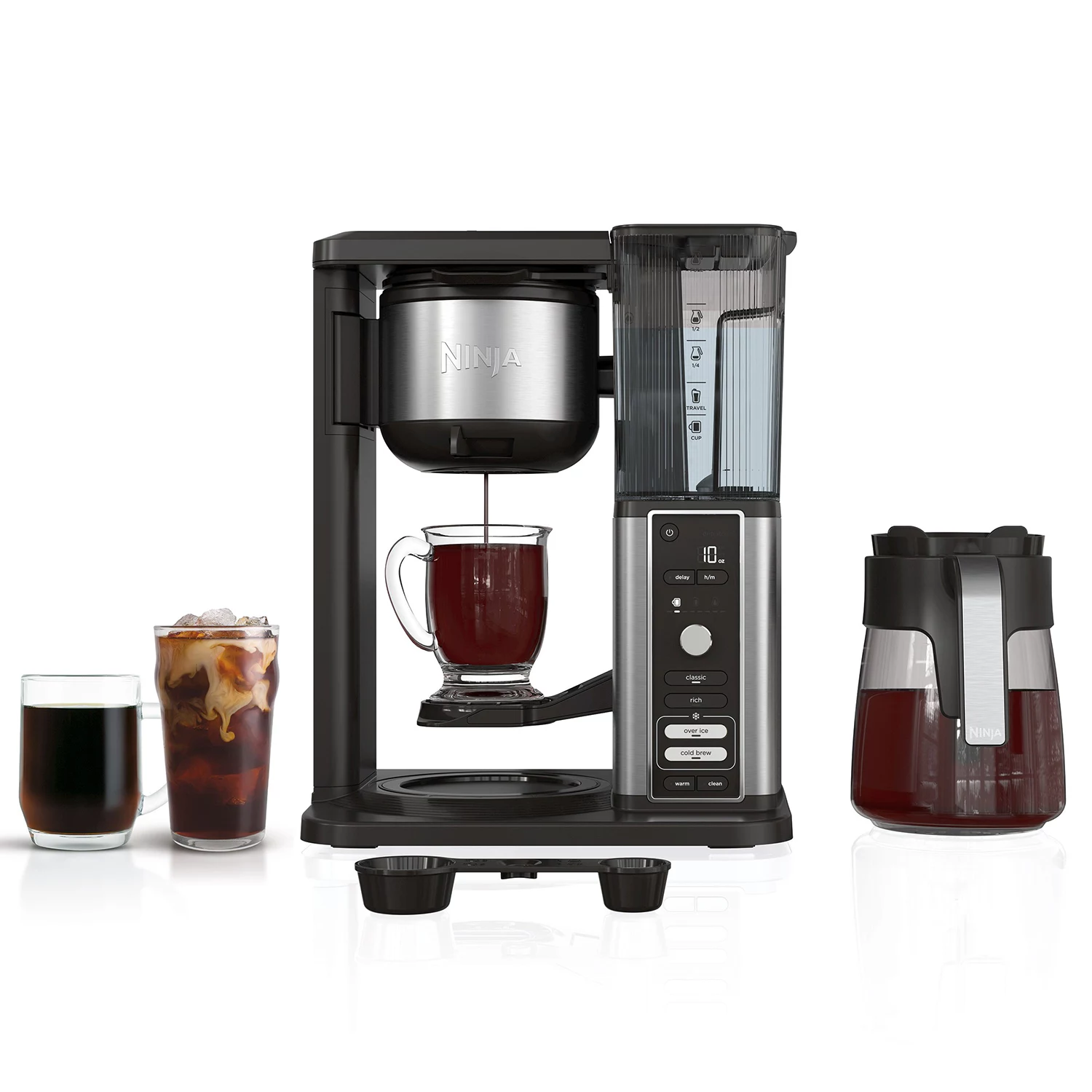 CAFETERA NINJA HOT & COLD XL RAPID COLD BREW CM371 1550W BLACK 110V