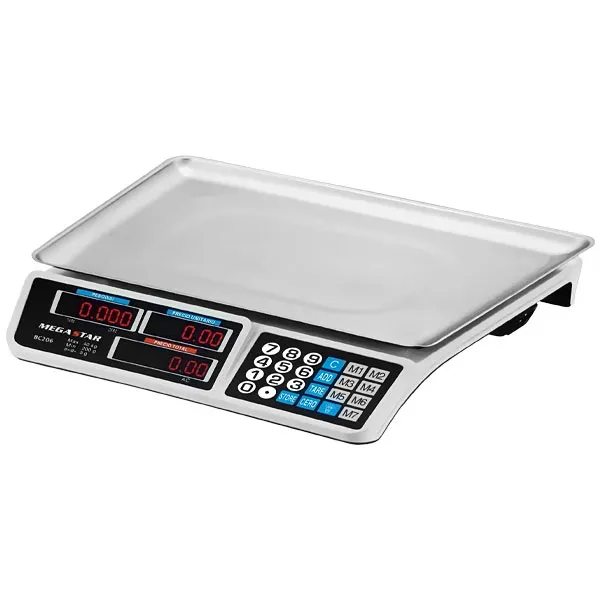 BALANZA DIGITAL MEGA STAR BC206 40KG WHITE
