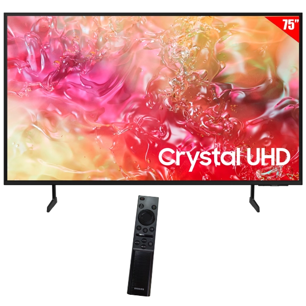 TV SMART 75  SAMSUNG CRYSTAL UN75DU7000 4K TIZEN DIG BT CAST HDR10+