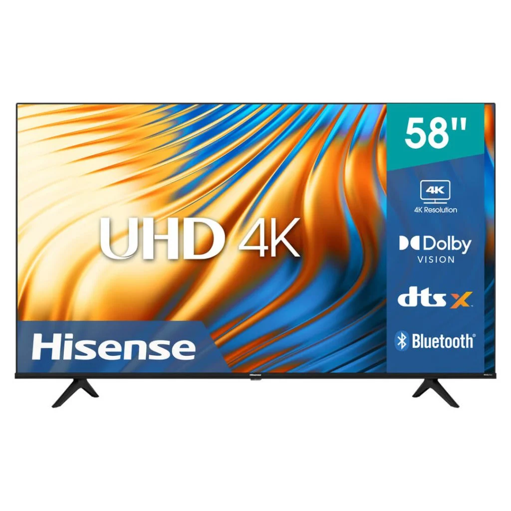 TV SMART 58  HISENSE 58A6H 4K FLS VIDAA OS DIG VOICE REMOTE BT CAST HDR10