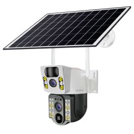 CAMARA IP XION XI-CCTV82S PANEL-SOLAR ICSEE 2CAM WIFI 4MP 360 INCLINACION IMOVIMIENTO INFRAR