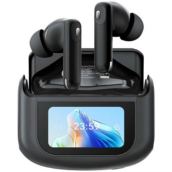 AURICULAR BLACKVIEW AIRBUDS 12 BT TOUCH ANC TWS MIC IPX7 LCD ONIX BLACK