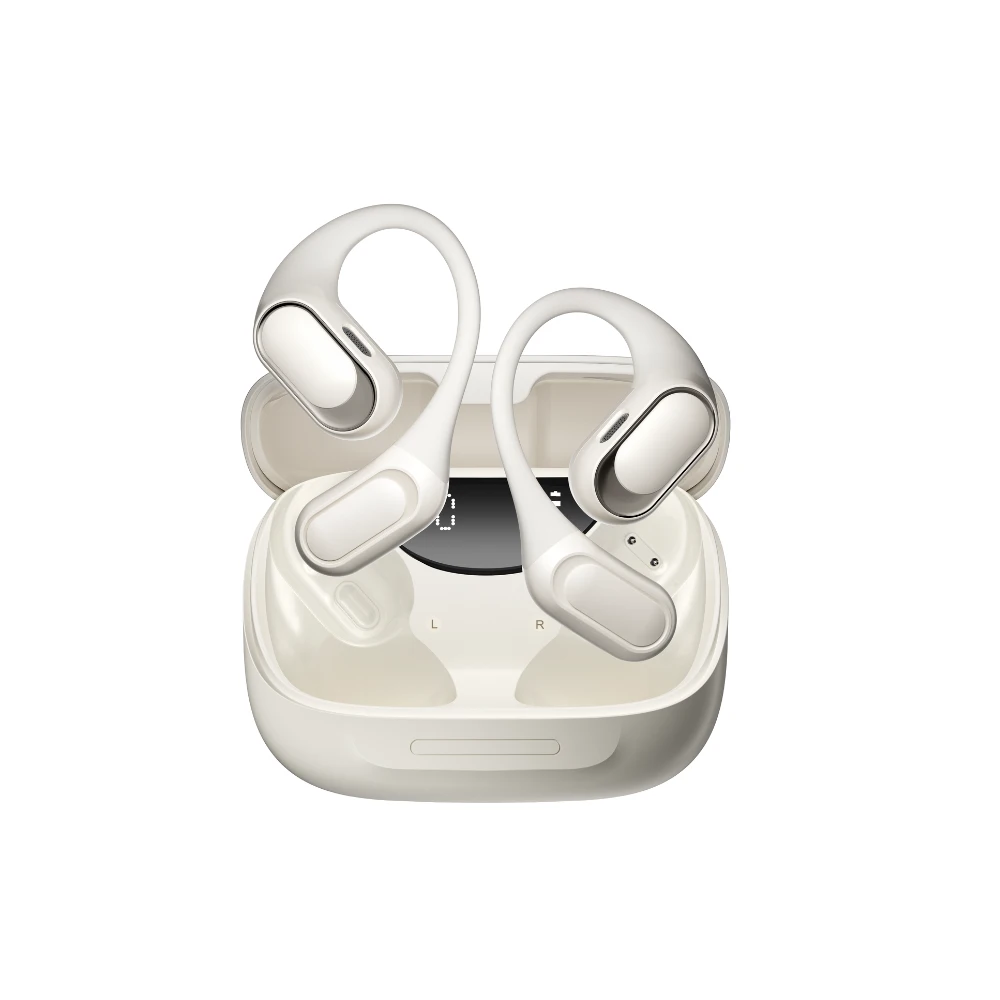 AURICULAR BLACKVIEW AIRBUDS 200 OPEN-EAR BT TOUCH ENC TWS MIC IP68 LED WHITE BEIGE