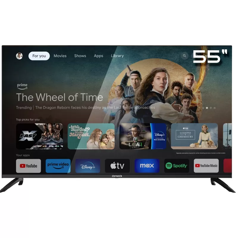 TV SMART 55  AIWA AW55B4QFG SMART 4K UHD QLED GOOGLE TV