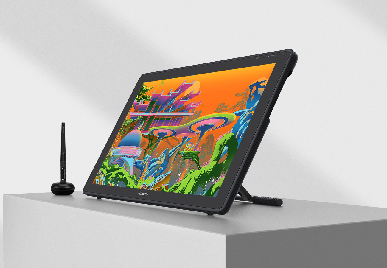 TABLETA GRAFICA HUION KAMVAS 22 PLUS IPS 140% SRGB BLACK GS2202