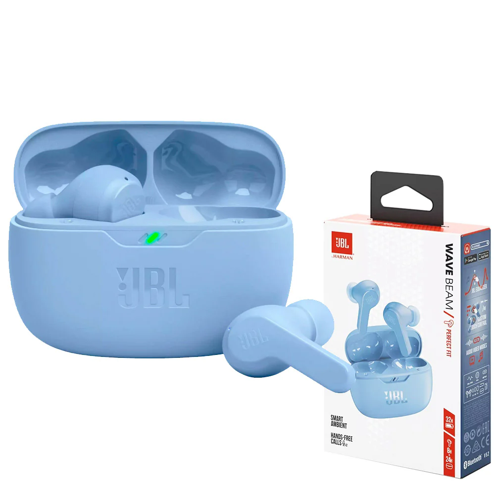 AURICULAR JBL WAVE BEAM 2 BLUE
