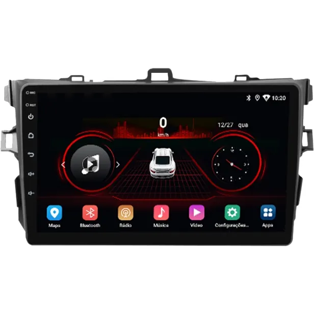 AUTORRADIO HETZER H-PRO 4G P TOY  COROLA PAJERO 2009 14 9  4 64GB+CAM ESTAC CARPLAY ANDROID