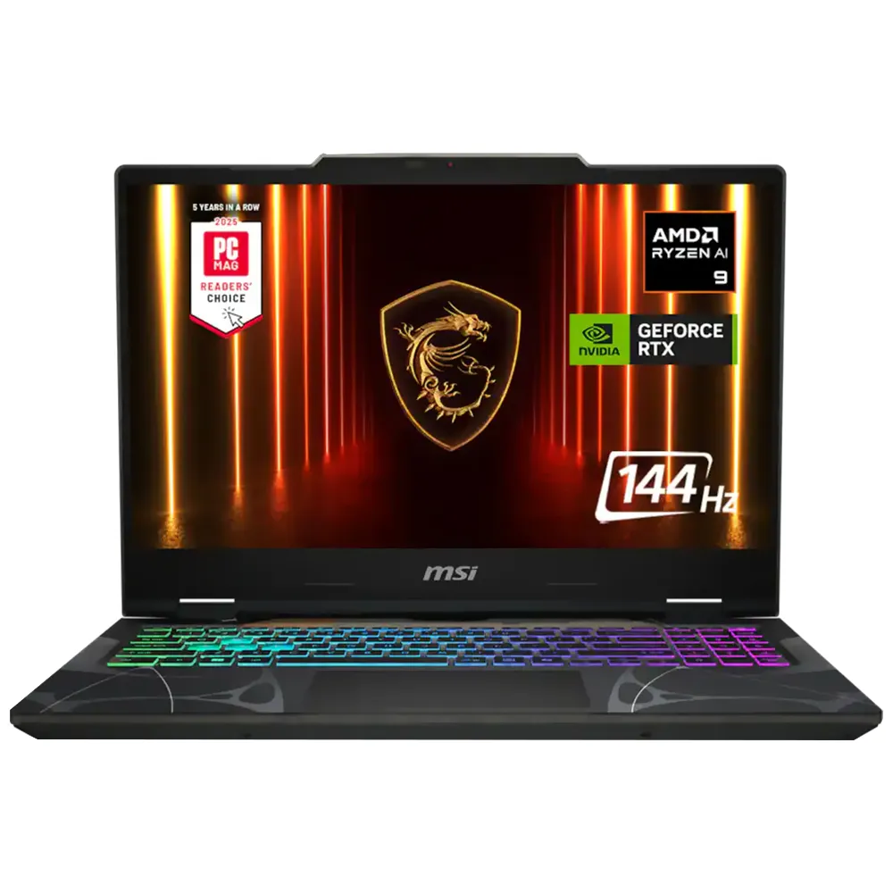 NOTEBOOK MSI CYBORG B2HWFKG-006US R9-270 16GBD5 1TBSSD 15 6  IPS 144HZ RTX5060 8GB W11 ING BK