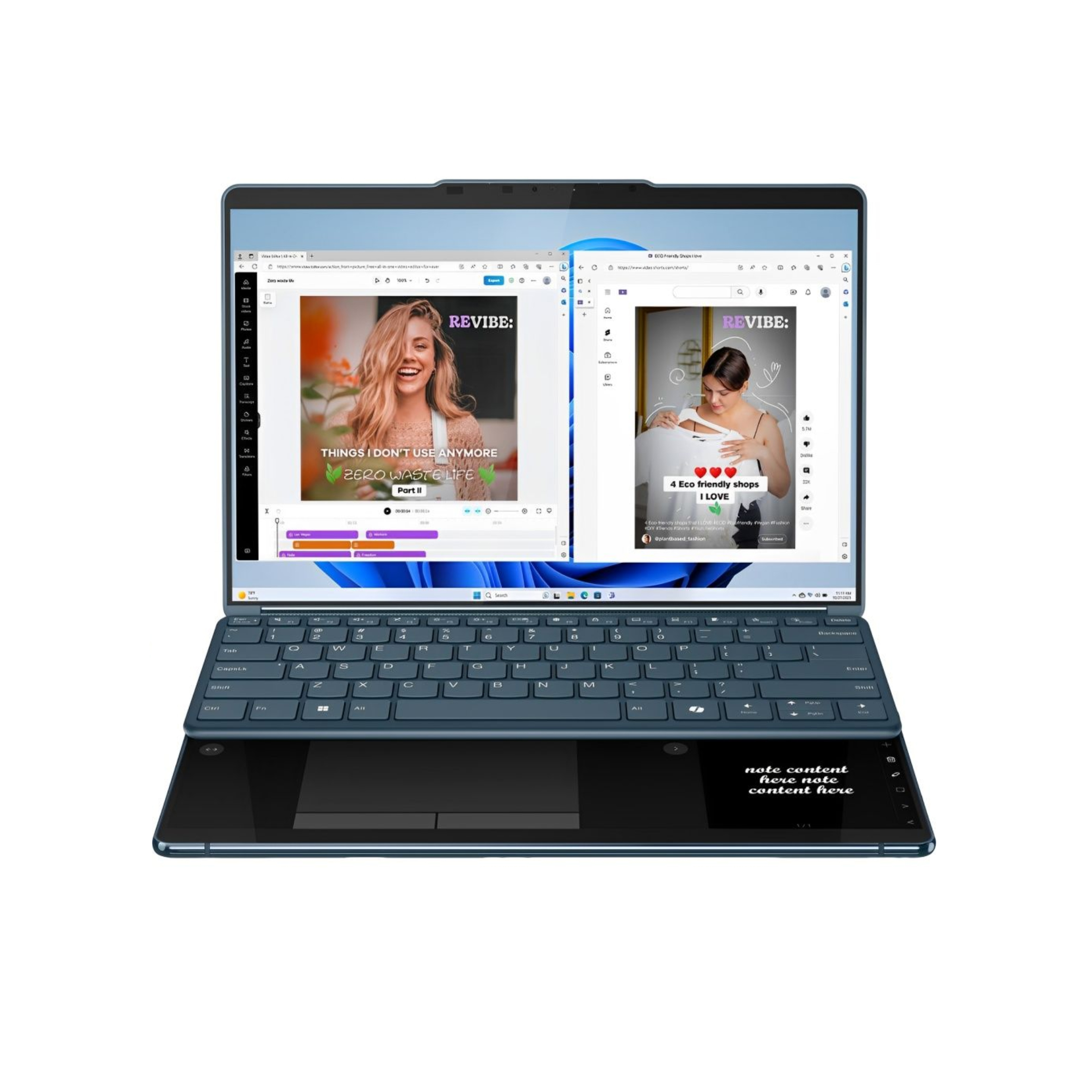 NOTEBOOK LENOVO BOOK 9 DUO OLED 83FF001PLM ULTRA 7-155U 16GBD5 1TBSSD 13 3  TOUCH PEN ESP 1GTA PY
