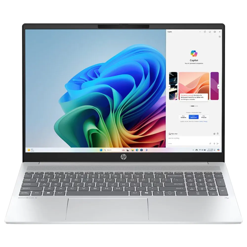 NOTEBOOK HP OMNIBOOK 5 16-AG1175CL IA RYZEN 7-350 16GBD5 1TBSSD 16  2K IPS TOUCH W11 ING SILVER