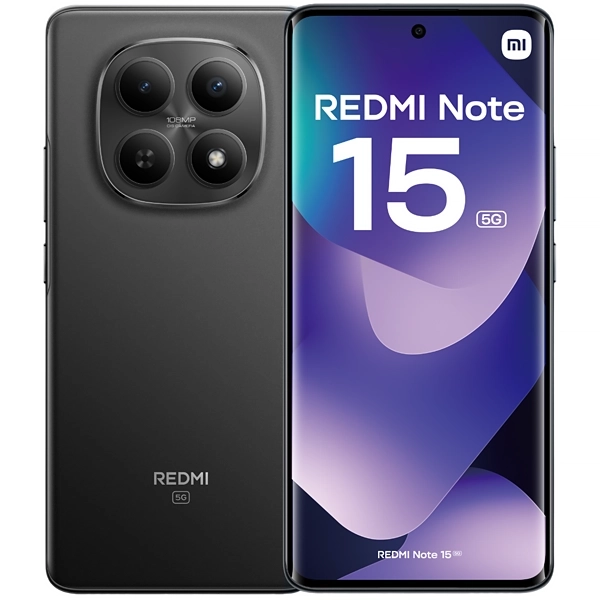 CELULAR XIAOMI REDMI NOTE 15 5G DUAL 256GB 8GB BLACK