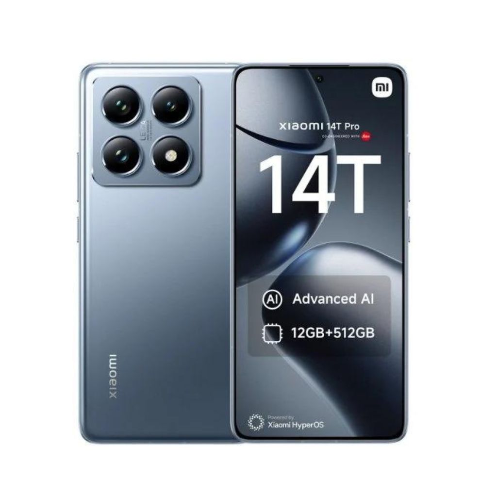 CELULAR XIAOMI 14T PRO DUAL 256GB 12GB RAM 5G C  CAMERA LEICA TITAN BLUE  LACRE PEQUENO