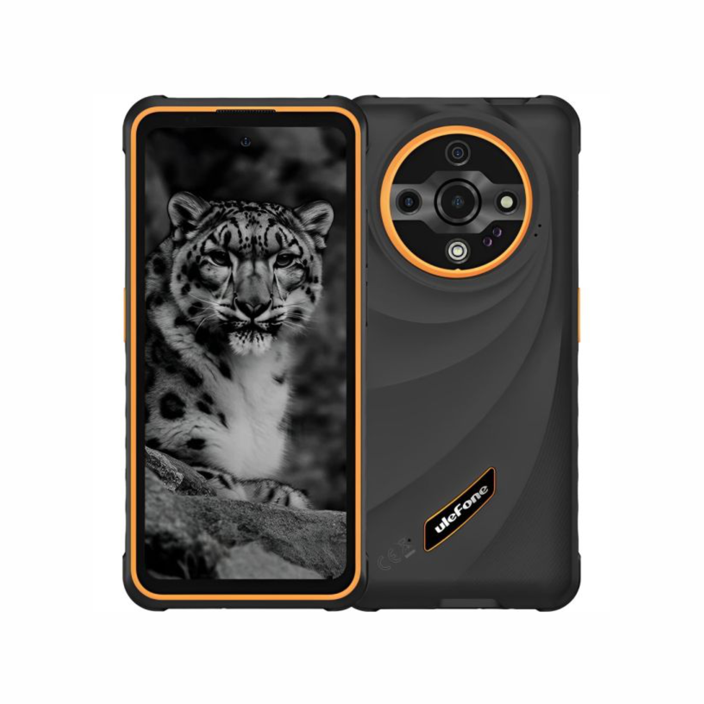 CELULAR ULEFONE ARMOR X31 RUGGED DUAL 128GB 6GB LTE NFC NIGHT-VISION-CAM ORANGE   BLACK