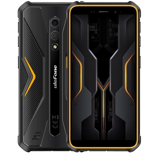 CELULAR ULEFONE ARMOR X12 PRO RUGGED DUAL 64GB 4GB LTE NFC ORANGE   BLACK