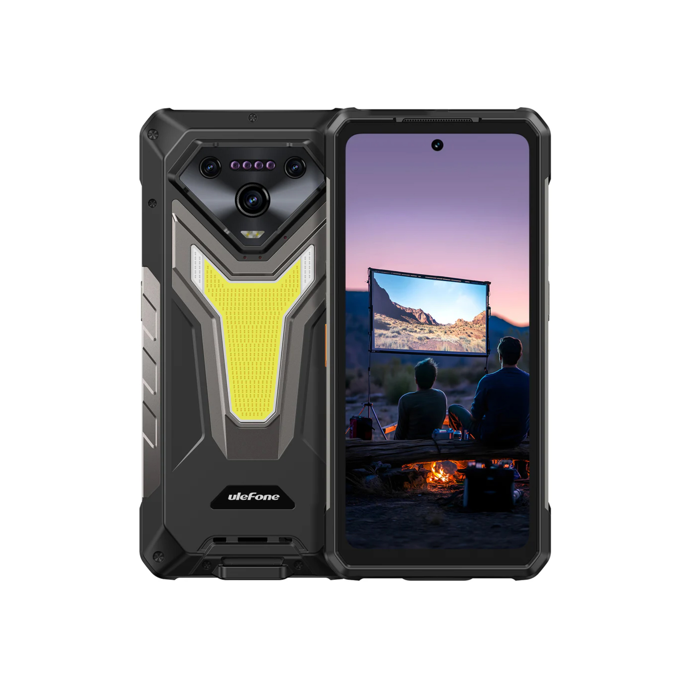 CELULAR ULEFONE ARMOR 34 PRO ULTRA-RUGGED PROYECTOR DUAL 512GB 16GB 5G 25500MAH NFC 66W BLACK