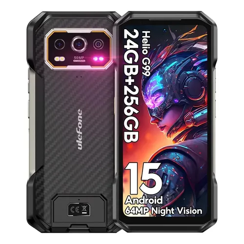 CELULAR ULEFONE ARMOR 21 RUGGED DUAL 256GB 8GB LTE NFC NIGHT-VISION-CAM BLACK