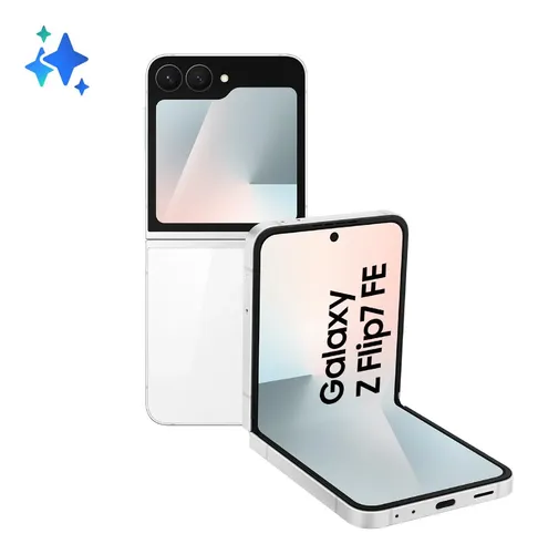 CELULAR SAMSUNG GALAXY Z FLIP 7 FE F761B 256GB 8GB RAM 5G WHITE