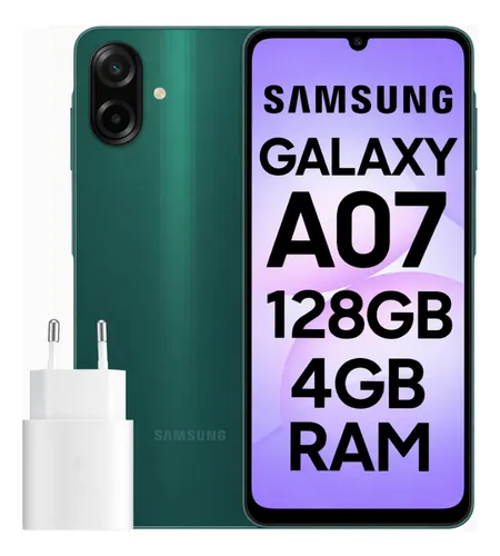 CELULAR SAMSUNG A07 SM-A075M DS 128GB 4GB RAM GREEN *CON CARGADOR*