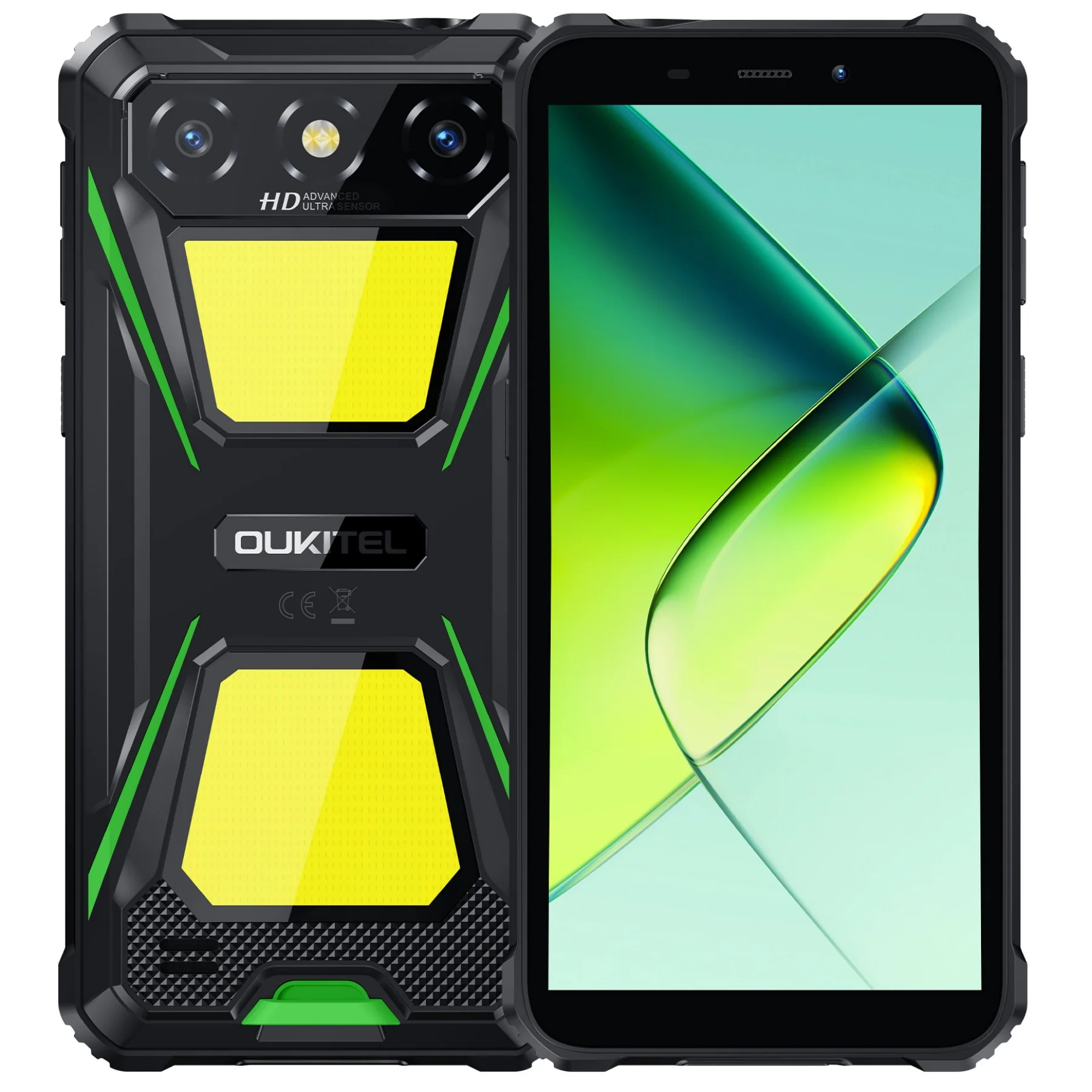 CELULAR OUKITEL G5 64GB 4GB RAM RUGGED  IP68 IP69K AGUA GOLPES  POWERBANK DUAL GREEN 1A�O GTA