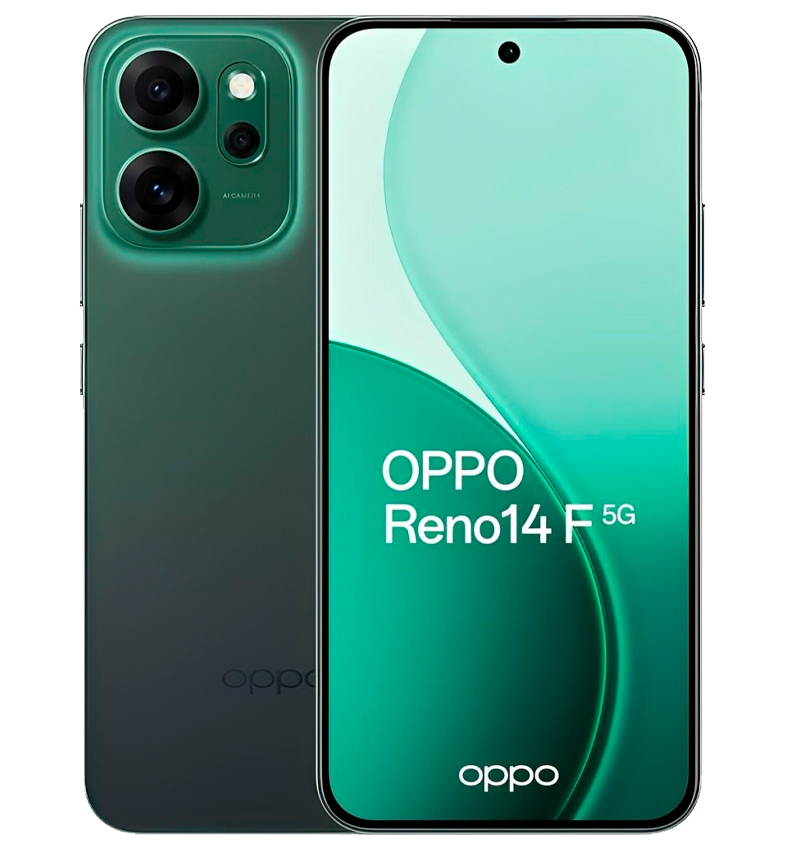 CELULAR OPPO RENO 14 F CPH2743 DUAL 256GB 12GB 5G NFC GREEN